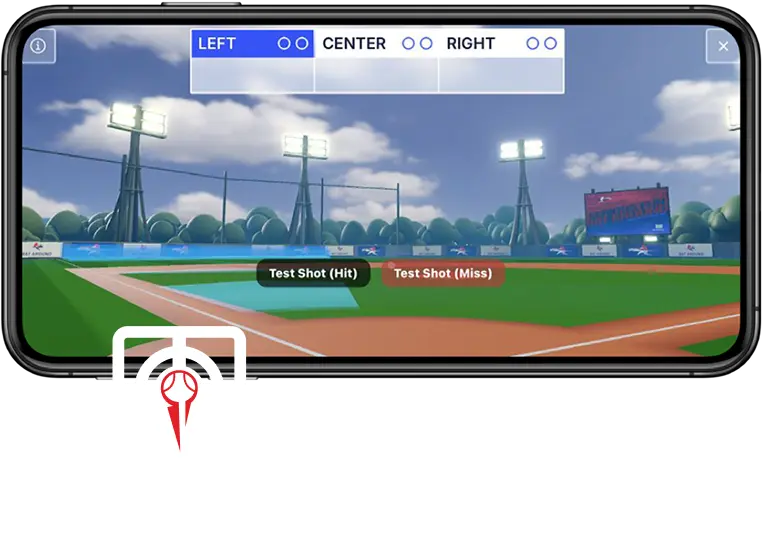 Batter swinging