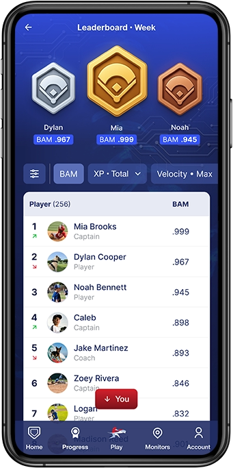 Bat Around app screen